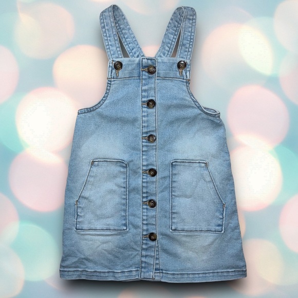 wonder nation Other - Toddler Girl’s Denim Jean Overalls Dress Size 4T